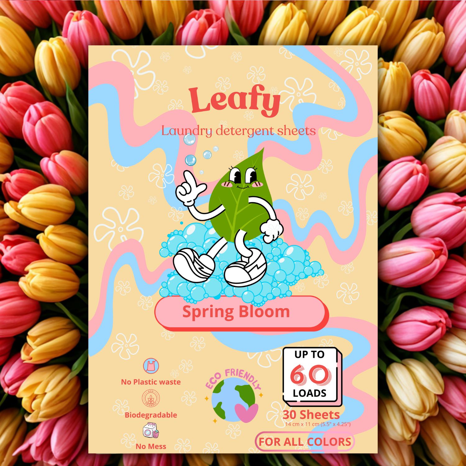 Bandes de lessive écologiques Leafy | 60 lavages