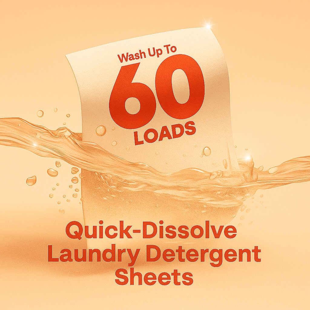 Bandes de lessive écologiques Leafy | 60 lavages