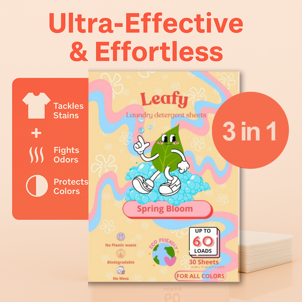 Bandes de lessive écologiques Leafy | 60 lavages